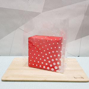 PE땡땡이 비닐쇼핑백(소17.5+8x23.5cm /100매)